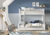 Etagenbett Karyl 208x158x175 Familienbett Massivholz Weiß Bild 2