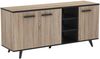 Sideboard >Waco< in Sonoma-Eiche aus Kunststoff - 160.7x73.3x43.9cm (BxHxT) Bild 2