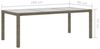 vidaXL Gartentisch Grau 190x90x75 cm Hartglas und Poly Rattan 316714 Bild 3