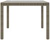 vidaXL Gartentisch Grau 190x90x75 cm Hartglas und Poly Rattan 316714 Bild 2