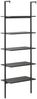 vidaXL Leiterregal mit 5 Böden Schwarz 64x35x185 cm 336387 Bild 5