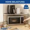 DanDiBo Mikrowellenregal Eckregal Küche Stehend Arbeitsplatte 72x72 cm Edelstahl 2 Stufig 96690 Mikrowellen Regal Küchenregal Microwave Shelf Bild 5