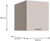 Forte WASHCAB 60 70, moderner Badezimmerhängeschrank, 1-türig, Schrank zur Aufbewahrung von Putz- und Waschutensilien, Holzwerkstoff, Kaschmir Beige, 49,8 cm breit x 58,5 cm hoch x 67,4 cm tief Bild 5