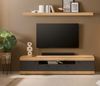 TV-Lowboard Assina in Eiche und grau 200 cm Bild 5