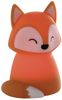 EGLO LED Nachtlicht Castellino, Akku Tischlampe Fuchs, Kinderzimmer Deko Mädchen Jungen, Silikon Nachttischlampe Kinder Baby Bett, touch bedienbar, orange, warmweiß, RGB Bild 2