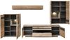 Wohnwand Wohnzimmerschrank BELLANO HH82 Viking Oak Nature mit LED Bild 4