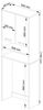 Raumhirsch Furniture Waschmaschinenumbauschrank mit zwei Türen, 64 × 30 × 180 cm Bild 2