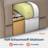 M MCombo Relaxsessel Elektrisch Verstellbar, Fernsehsessel 3 cm Wandnah, Relaxsessel Massagesessel mit Liegefunktion, TV Sessel für Enge Räume, 7063(Beigebraun) Bild 5