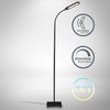 B.K.Licht Stehlampe LED Stehleuchte Schwarz Dimmbar 8W 600lm Touch - BKL1453, LED fest integriert, CCT 3000K - 6500K Memory Funktion Leselampe Bild 2