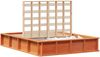 vidaXL Bettrahmen Wachsbraun 140 x 190 cm Massives Kiefernholz 3385723 Bild 2