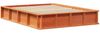 vidaXL Bettrahmen Wachsbraun 140 x 190 cm Massives Kiefernholz 3385723 Bild 4