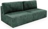 Sofa 3-Sitzer mit Schlaffunktion NATALIA XS in Stoff Tilia Grün Bild 2