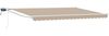 vidaXL Manuelle Gelenkarmmarkise mit LEDs Beige und Weiß 4,5 × 3 m 3419316 Bild 2