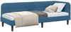 vidaXL Eckbettgestell Blau 80 x 200 cm Samt 42016585 Bild 3
