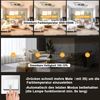 ZMH LED Deckenleuchte Wohnzimmer Deckenlampe - 48W Dimmbar Schlafzimmerlampe Schwarz Flach Design mit Fernbedienung aus Metall Modern Küchenlampe für Schlafzimmer Esszimmer Küche Flur Kinderzimmer Bild 4