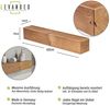 Levandeo® Wandregal, levandeo Wandregal Holz Massiv 60x10cm Eiche Farbig Wandboard Regal Bild 2