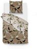 Zo! Home Mako-Satin Bettwäsche 135x200 Mylie natural Oliven Blätter Wende Bild 3