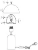 Vente-unique - TANTA Table lamp Metall Silberfarben - B 20 cm x H 35,5 cm x L 20 cm Bild 4
