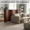 Paravent Raumteiler 145x250 cm Raumtrenner Bambus Dunkelbraun Trennwand Sichtschutz Spanische Wand Bild 4