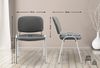 CLP Stuhl Ken Chrom Kunstleder stapelbar und mit modernem Design,grau Bild 2