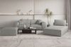 Chaiselongue Sezlong Liege CELES PREMIUM in Stoff Scala Grau Bild 2
