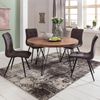 Design Esszimmertisch BAGLI rund Ø 120x78 cm Sheesham Massiv-Holz, Landhaus Esstisch braun, Tisch für Esszimmer Küchentisch 4 Personen Bild 2