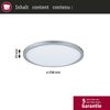 LED Panel Atria Shine White Select IP44 rund 298mm 14,8W 2250lm 3000 - 6500K Chrom matt Bild 5