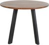 byLIVING Esstisch TARA / runde Tischplatte Akazie natur / Gestell Metall schwarz / Küchentisch für bis zu 4 Personen / D 100 cm, H 76 cm Bild 3