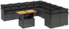 vidaXL 11-tlg. Garten-Sofagarnitur mit Kissen Schwarz Poly Rattan 3271041 Bild 2