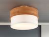 Deckenleuchte SEASONS Holzlampe mit Stoffschirm Weiß, Ø 30cm Bild 5