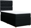vidaXL Boxspringbett mit Matratze Schwarz 90x190 cm Stoff 3294220 Bild 3