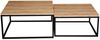 Im Set zwei Couchtische Dakenti (Farbe: Schwarz / Eiche Craft Gold) Bild 4
