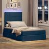 vidaXL LED-Speicherbett mit Matratze Blau 120 x 190 cm Stoff 3372407 Bild 5