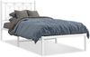 vidaXL Bettgestell mit Kopfteil Metall Weiß 80x200 cm 376168 Bild 2