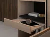 Vente-unique - VELONA Bett Holz, Platte SchwarzBeige - B 243 cm x H 202,8 cm x L 265,2 cm Bild 5