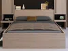 Vente-unique - VELONA Bett Holz, Platte SchwarzBeige - B 243 cm x H 202,8 cm x L 265,2 cm Bild 3