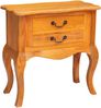 vidaXL Beistelltisch Natur 60,5 x 30 x 61 cm Massives Mahagoni Holz 42009941 Bild 2
