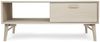 Couchtisch Otaro 120 cm Eiche Whitewash - Massivholzbeine & MDF mit Eichenfurnier Bild 3
