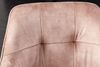 Moderner Drehstuhl ZIRA champagner Samt Metallgestell schwarz Stuhl Armlehne Bild 5