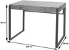 Konsolentisch HWC-L53, Telefontisch Arbeitstisch Beistelltisch Ablagetisch, Metall 80x100x54cm ~ Marmor-Optik grau Bild 3
