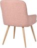 HOMAVO 6er Set 'YZ3' Esszimmerstuhl mit Armlehnen, Kunstleder pink, 57 x 62 x 87 cm Bild 4
