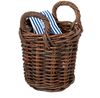 2er Set Rattankorb BAKUL rund Natural Brown ca. D20cm Aufbewahrungskorb Korb Bild 2