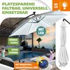 KESSER® Alu Ampelschirm LED Solar + Abdeckung mit Kurbelvorrichtung UV-Schutz Aluminium mit An-/Ausschalter Wasserabweisend - Sonnenschirm Schirm Gartenschirm 350cm, Weiß Bild 4