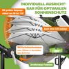 KESSER® Alu Ampelschirm LED Solar + Abdeckung mit Kurbelvorrichtung UV-Schutz Aluminium mit An-/Ausschalter Wasserabweisend - Sonnenschirm Schirm Gartenschirm 350cm, Weiß Bild 5