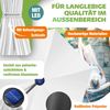 KESSER® Alu Ampelschirm LED Solar + Abdeckung mit Kurbelvorrichtung UV-Schutz Aluminium mit An-/Ausschalter Wasserabweisend - Sonnenschirm Schirm Gartenschirm 350cm, Weiß Bild 3