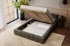 GRAINGOLD Alicante Doppelbett 160x200, Polsterbett mit Bettkasten, Velour-Stoff, Dunkelgrau Bild 4