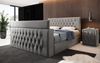 Boxspringbett Velano mit TV Lift und Stauraum 180x200 Grau H3 (70-100kg) Bild 2