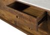 Sideboard Mango 200 x 45 x 65 braun geölt / echter Marmor LOS ANGELES #13 Bild 4