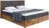 MEBLINI Boxspringbett LOFTY 3 180x200 cm mit Bettkasten - H4/Schwarz Samt Polsterbett - Doppelbett mit Topper & Taschenfederkern-Matratze Bild 2