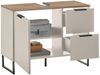 Waschbeckenunterschrank Djerba / Denver, Holzwerkstoff, Beige, Holzfarben, 80 x 60 x 35 cm Bild 4